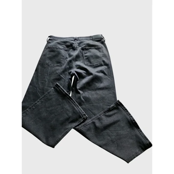 Citizens Of Humanity Loli Mid Rise Wide Leg Black Jeans Denim W32 EUC Pockets - Picture 6 of 16